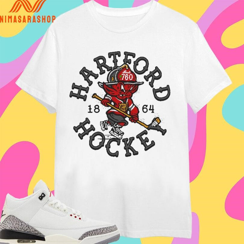 Hartford Fire Hockey 1864 - Adult & Kids T-Shirts, Sweatshirts & Hoodies apparel design preview 1