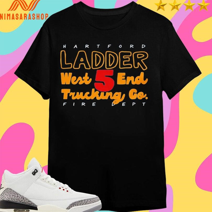 Hartford Ladder West 5 End Trucking Co Fire Dept - Adult & Kids T-Shirts, Sweatshirts & Hoodies apparel design preview 1