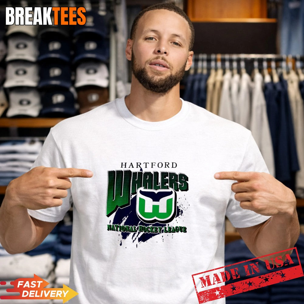 Hartford Whalers National Hockey League - Adult & Kids T-Shirts, Sweatshirts & Hoodies apparel design preview 1