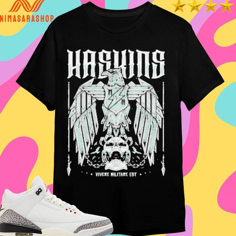 Haskins Eagle Vivere Militare Est - Adult & Kids T-Shirts, Sweatshirts & Hoodies apparel design preview 1