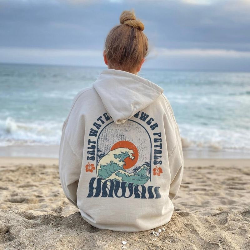 Hawaii Surf Coconut Girl Ocean Beach Siesta Summer - Adult & Kids T-Shirts, Sweatshirts & Hoodies apparel design preview 1