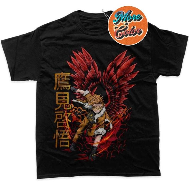 Hawks My Hero Academia Anime Vintage Cotton Crew Neck - Adult & Kids T-Shirts, Sweatshirts & Hoodies apparel design preview 1