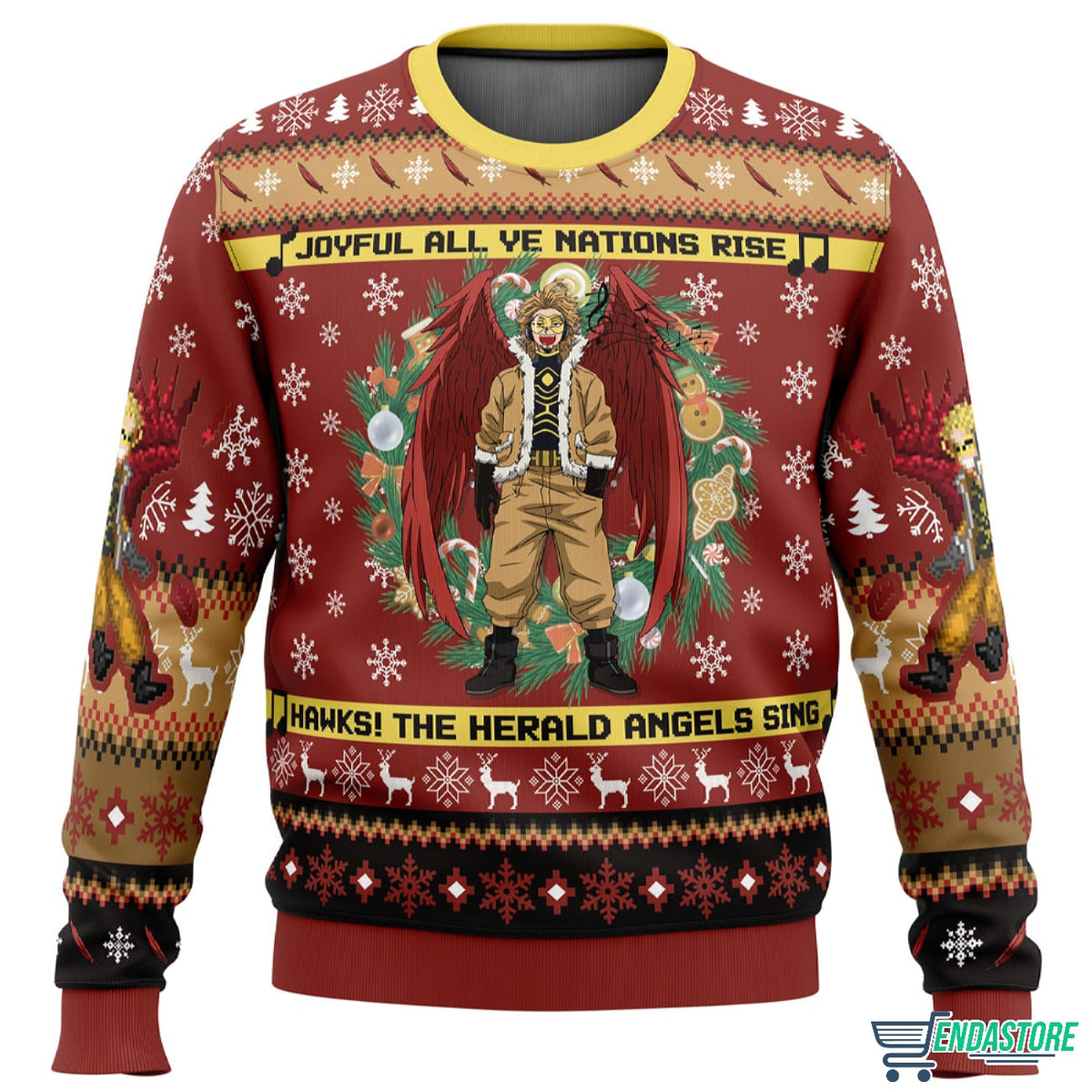 Hawks Singing 3D Ugly Christmas Sweater - Holiday Gift product image