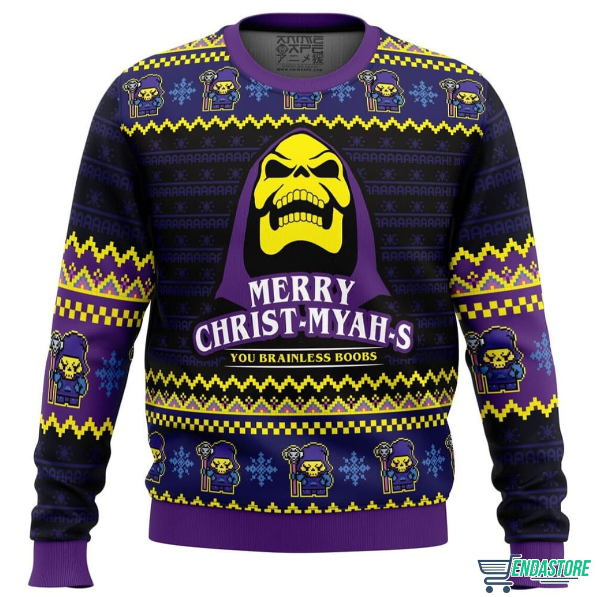 He-Man Skeleton Merry Christ-MYAHs 3D Christmas Sweater - Holiday Gift product image