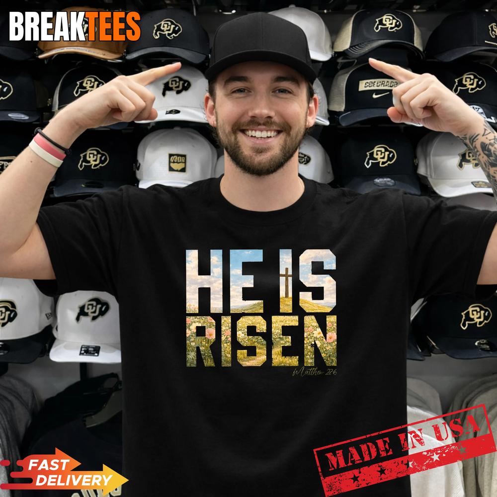 He is Risen Easter Christian Jesus - Adult & Kids T-Shirts, Sweatshirts & Hoodies apparel design preview 1