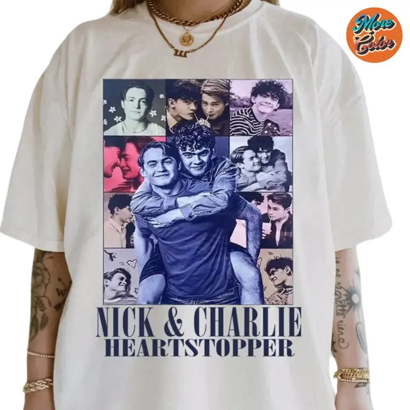 Heart Stopper Nickk Charliee Movie Vintage Cotton - Adult & Kids T-Shirts, Sweatshirts & Hoodies apparel design preview 1