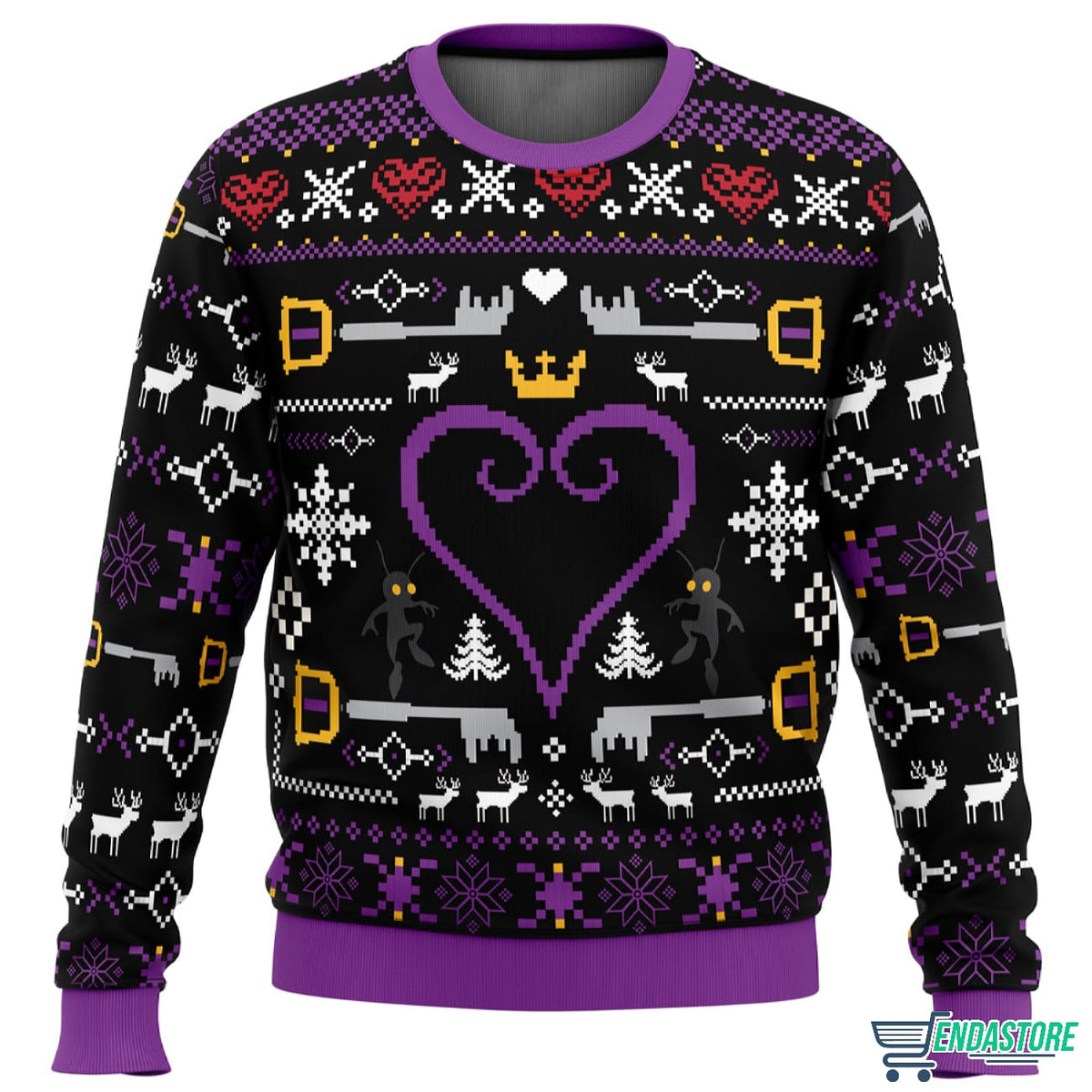 Hearts Kingdom Hearts 3D Ugly Christmas Sweater - Holiday Gift product image