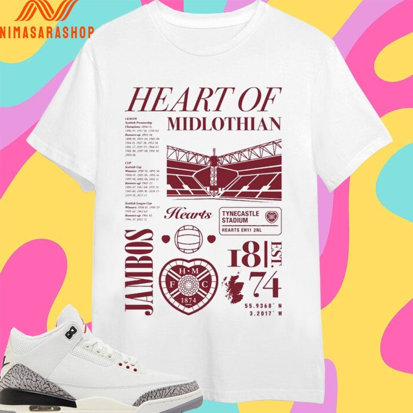 Hearts Of Midlothian Jambos Iconic Collection - Adult & Kids T-Shirts, Sweatshirts & Hoodies apparel design preview 1