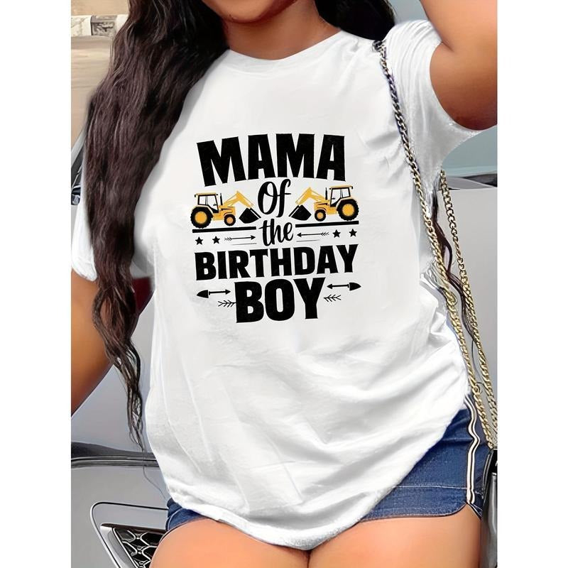 Heartwarming Festive "MAMA BOY" Adorable Tractor - Adult & Kids T-Shirts, Sweatshirts & Hoodies apparel design preview 1