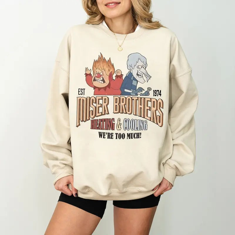 Heating Cooling We Are Too Much Year Without Santa - Adult & Kids T-Shirts, Sweatshirts & Hoodies apparel design preview 1