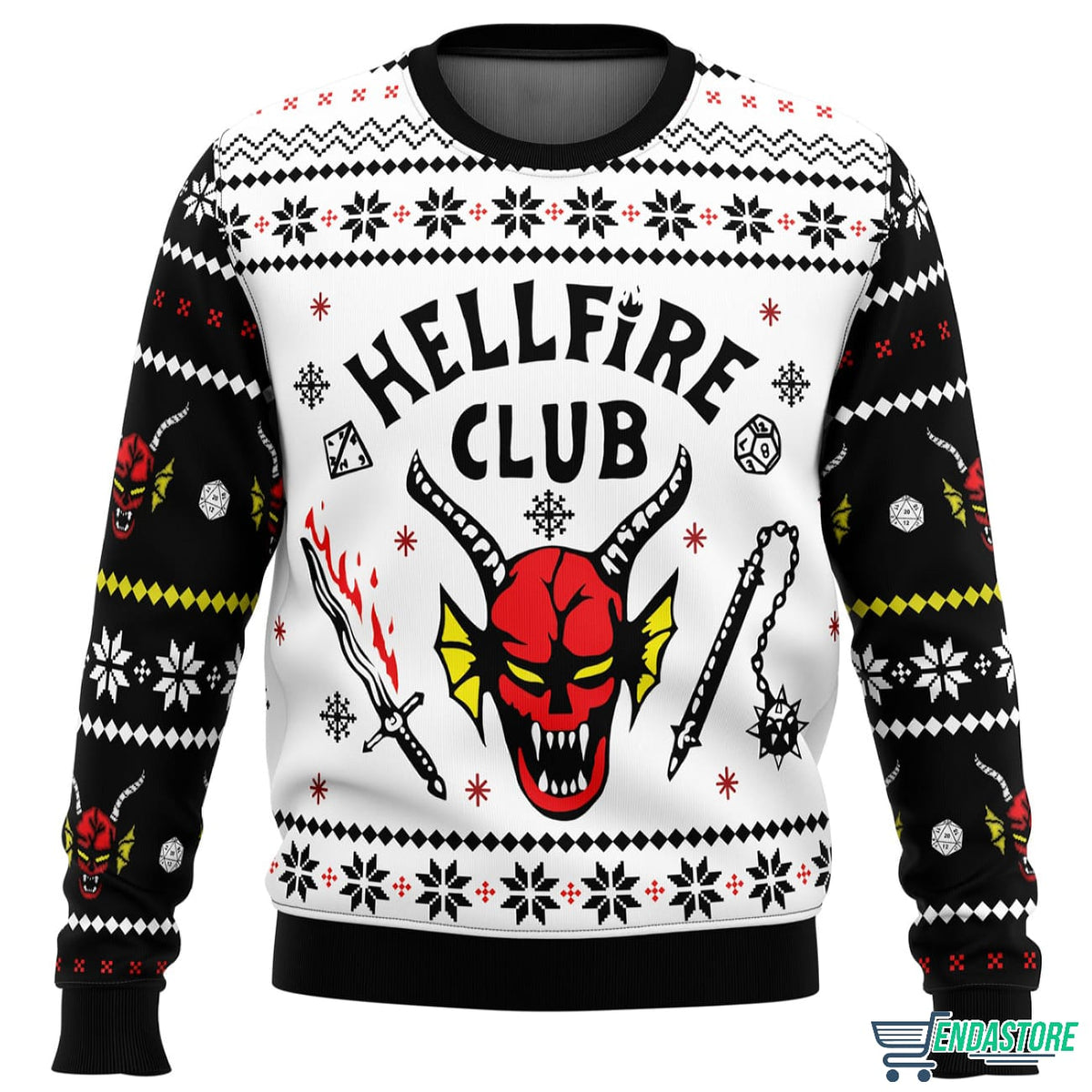HellFire Club 3D Ugly Christmas Sweater - Holiday Gift product image