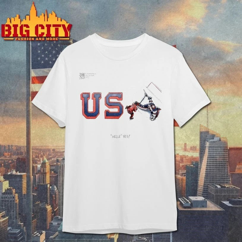 Hellebuyck Heroic As Us Holds Off Canada For Olympic - Adult & Kids T-Shirts, Sweatshirts & Hoodies apparel design preview 1