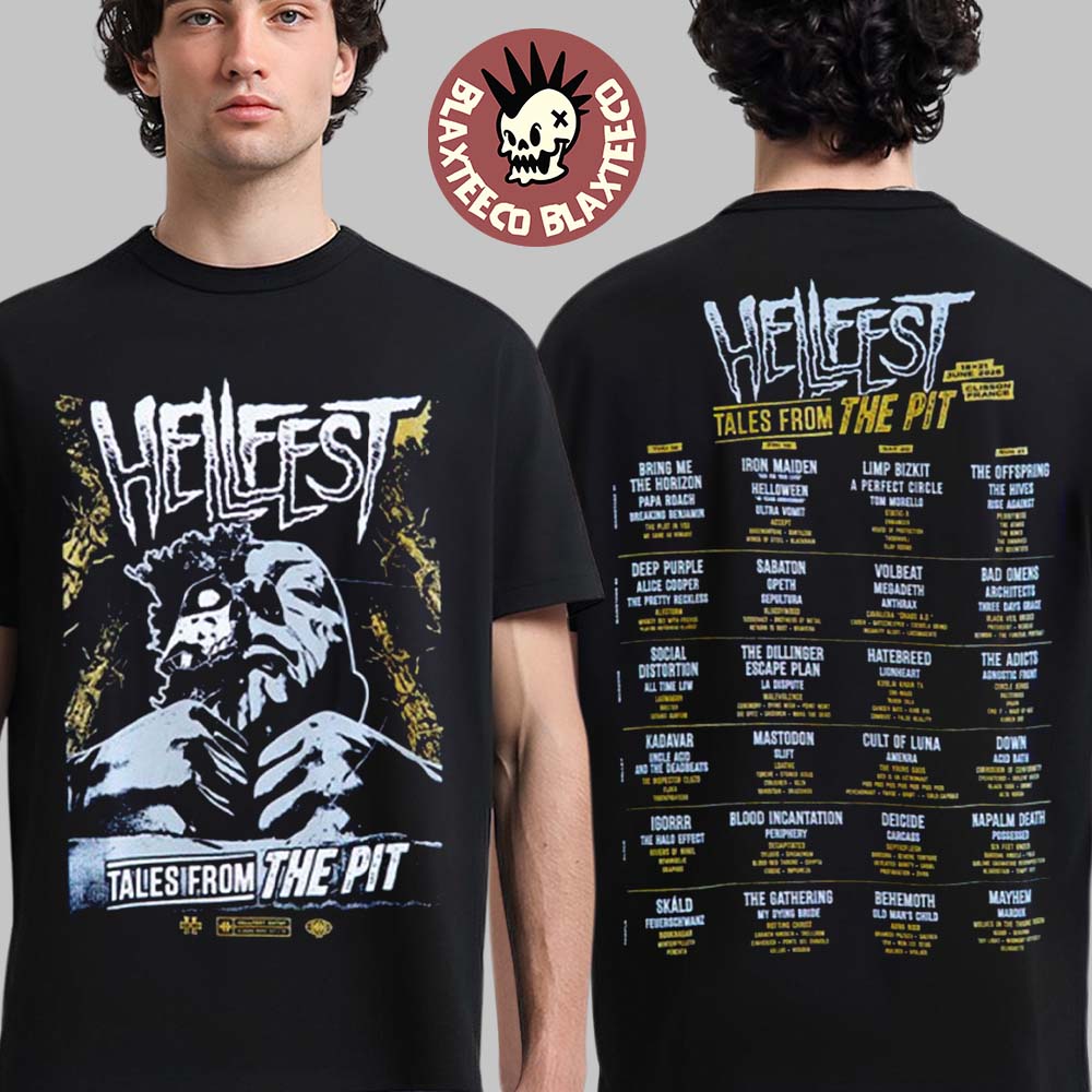 Hellfest 2026 Tales From The Pit Sanctuary Merch In - Adult & Kids T-Shirts, Sweatshirts & Hoodies apparel design preview 1