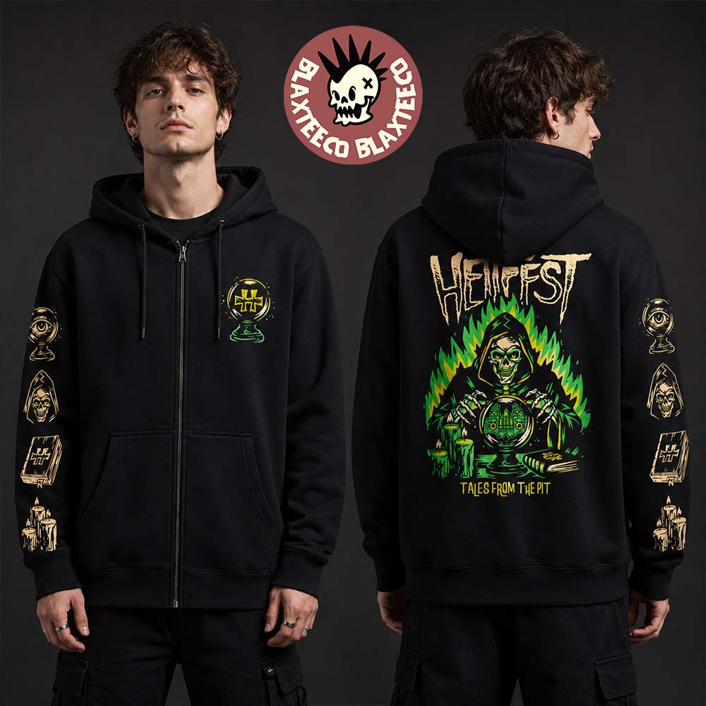 Hellfest 2026 Tales From The Pit Sanctuary Merch In - Adult & Kids T-Shirts, Sweatshirts & Hoodies apparel design preview 1
