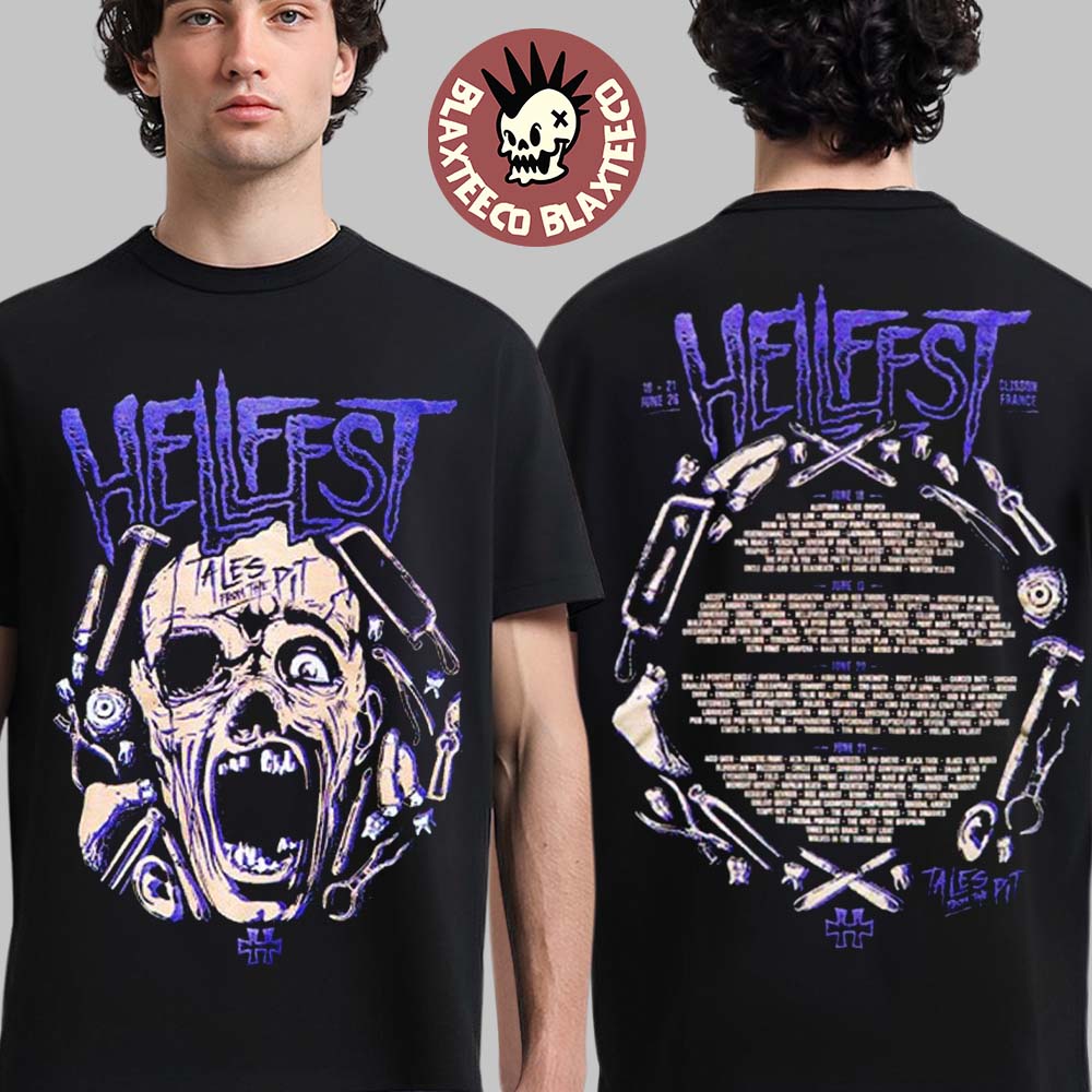 Hellfest 2026 Tales From The Pit Sanctuary Merch In - Adult & Kids T-Shirts, Sweatshirts & Hoodies apparel design preview 1