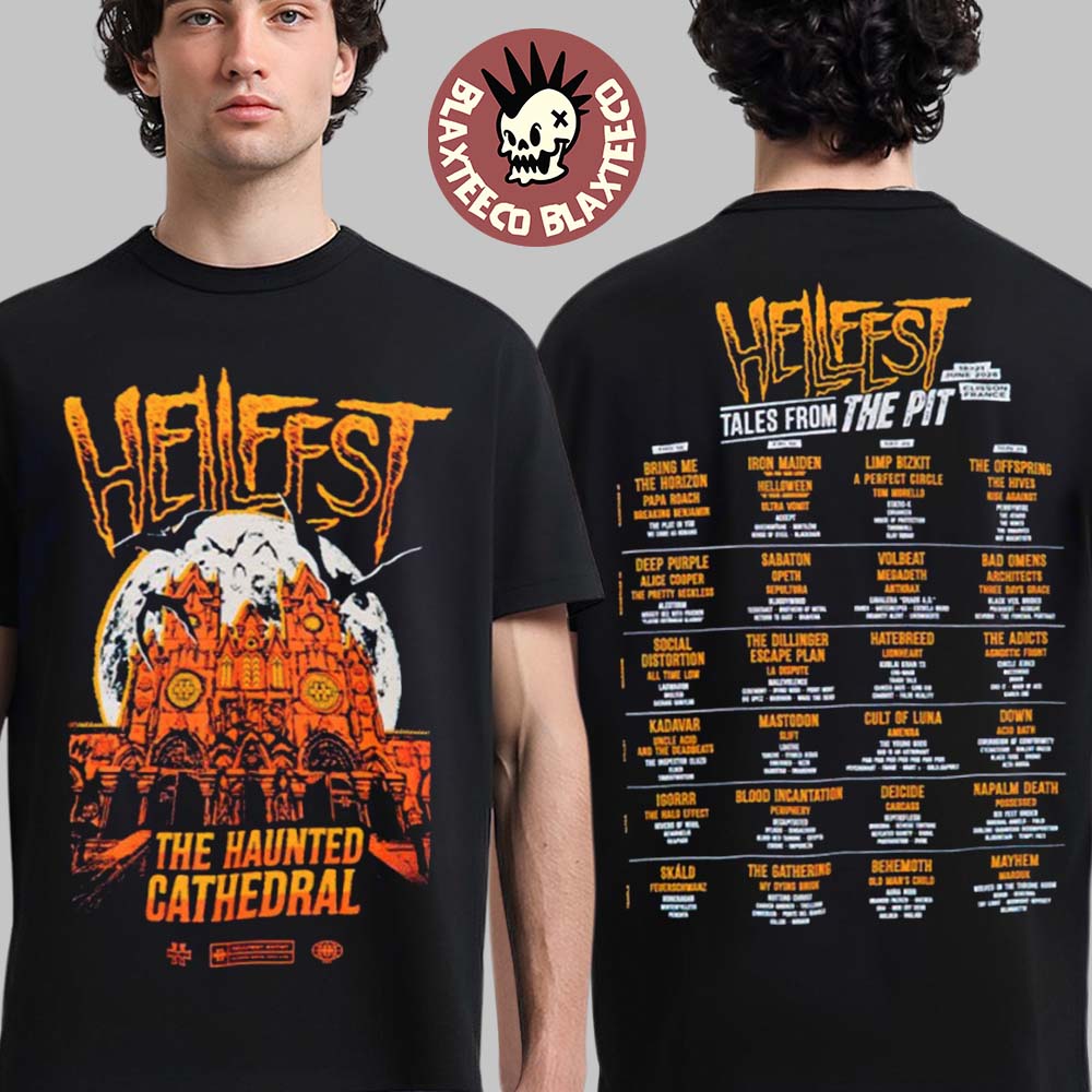 Hellfest 2026 Tales From The Pit Sanctuary Merch In - Adult & Kids T-Shirts, Sweatshirts & Hoodies apparel design preview 1