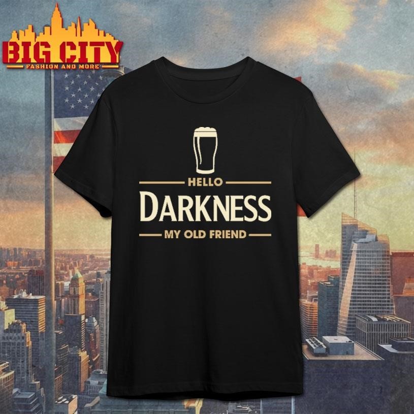 Hello Darkness My Old Friend Irish Beer St Patrick's - Adult & Kids T-Shirts, Sweatshirts & Hoodies apparel design preview 1