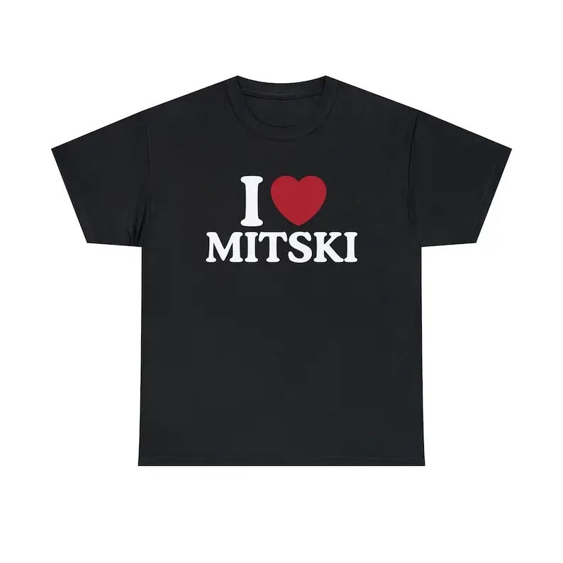 I Love Mitski Trending Him Her Singer Fan Cotton Top - Adult & Kids T-Shirts, Sweatshirts & Hoodies apparel design preview 1