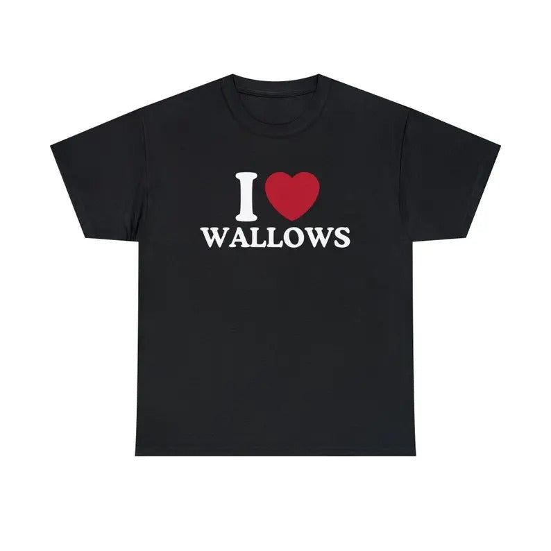 I Love Wallows Trending Him Her Singer Fan Cotton Top - Adult & Kids T-Shirts, Sweatshirts & Hoodies apparel design preview 1