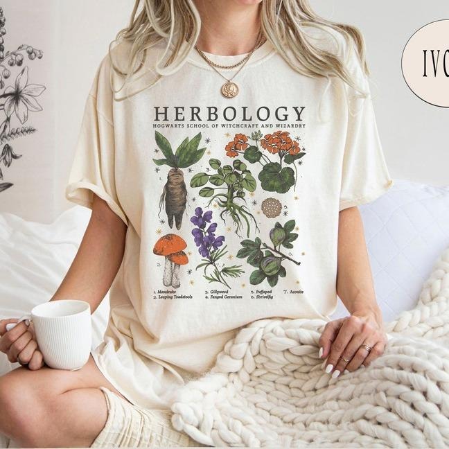 Herbology Comfort Colors Plants Magical Herbs - Adult & Kids T-Shirts, Sweatshirts & Hoodies apparel design preview 1