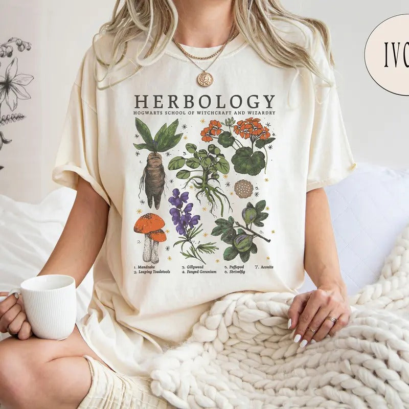 Herbology Plants Comfort Colors Magical Herbs - Adult & Kids T-Shirts, Sweatshirts & Hoodies apparel design preview 1