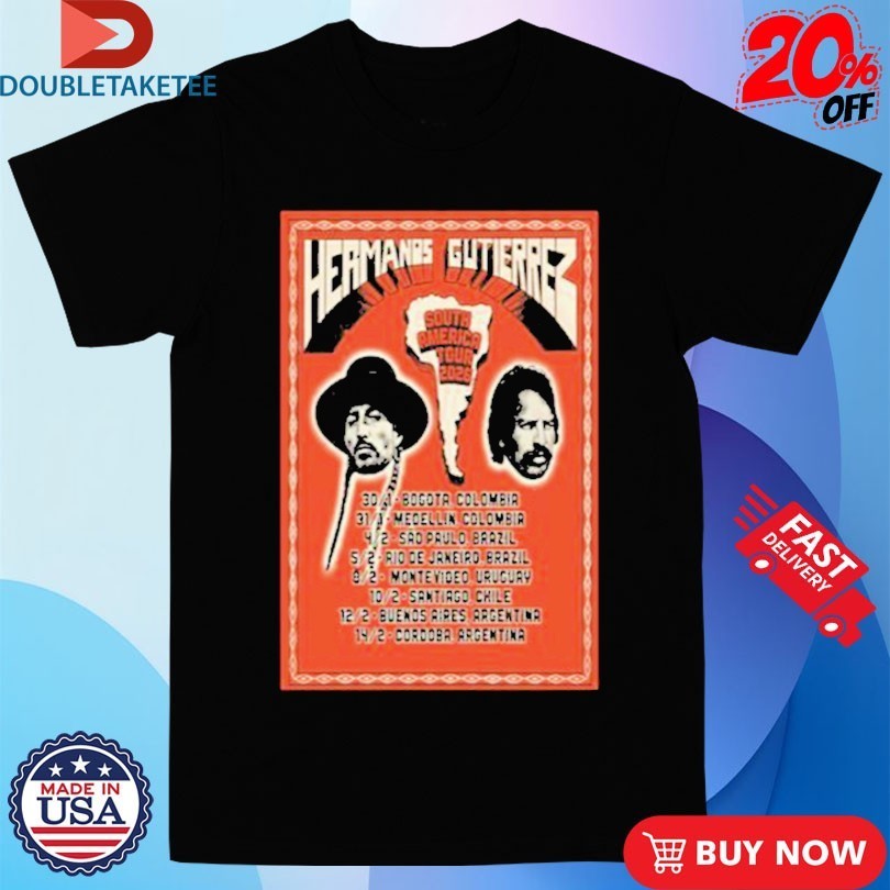 Hermanos Gutierrez South America Tour 2026 - Adult & Kids T-Shirts, Sweatshirts & Hoodies apparel design preview 1