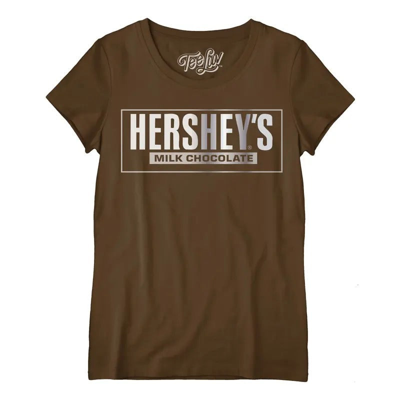 Hershey'S Logo Scoopneck Brown - Adult & Kids T-Shirts, Sweatshirts & Hoodies apparel design preview 1