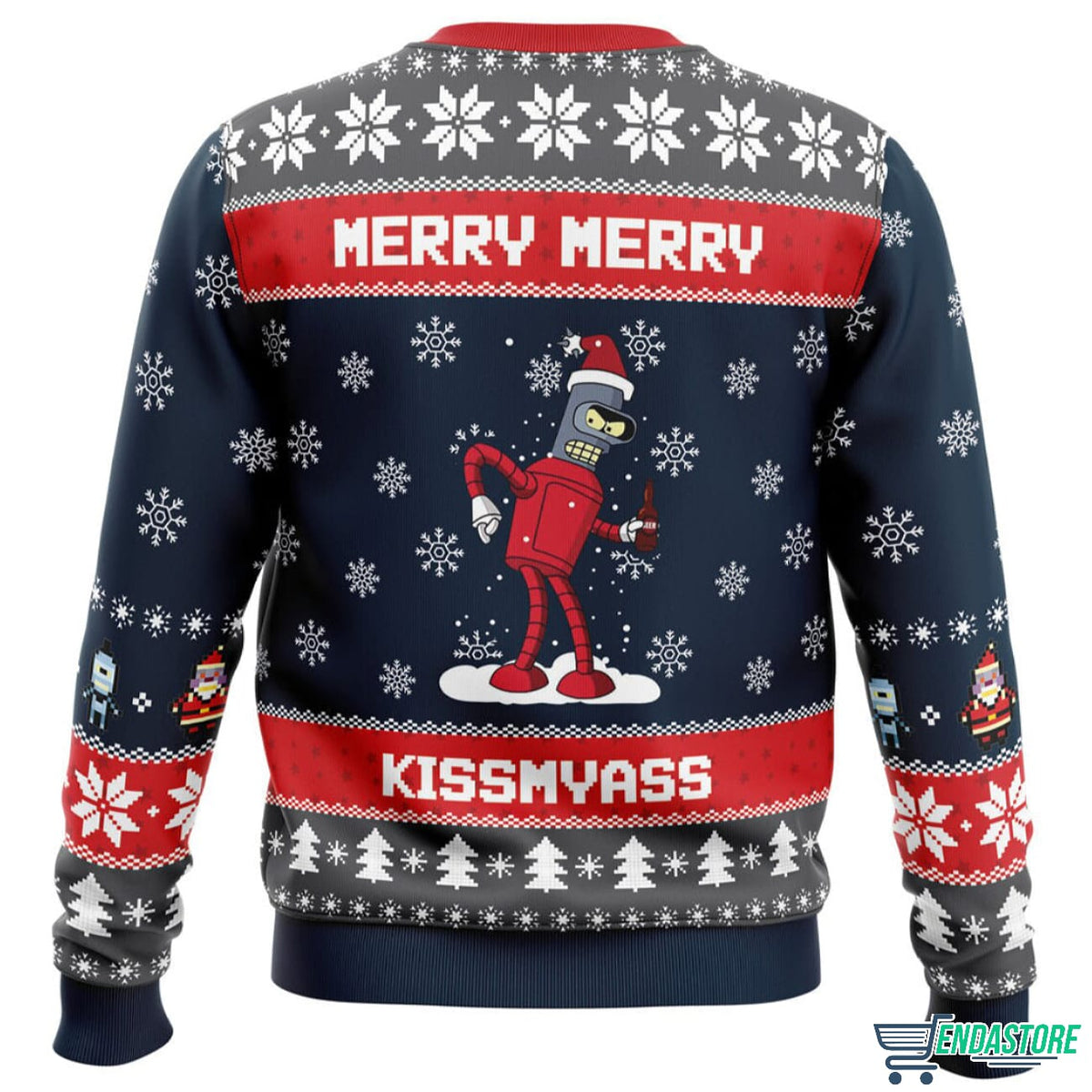 Hey! We Wish You a Futurama 3D Ugly Christmas Sweater - Holiday Gift product image 2