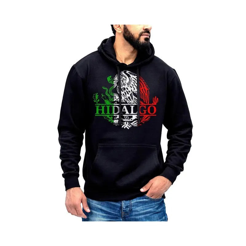 Hidalgo Mexico Eagle Emblem Breathable Fabric - Adult & Kids T-Shirts, Sweatshirts & Hoodies apparel design preview 1