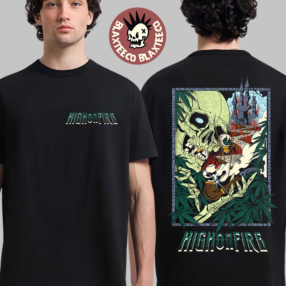 High On Fire Happy 420 Day X Austin England Exclusive - Adult & Kids T-Shirts, Sweatshirts & Hoodies apparel design preview 1