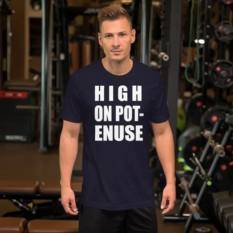 High Pot Enuse Funny Math Pun Lovers Casual Menswear - Adult & Kids T-Shirts, Sweatshirts & Hoodies apparel design preview 1