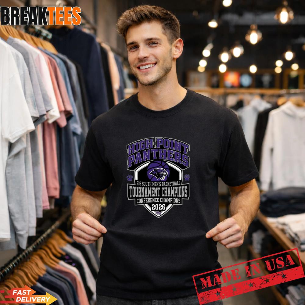 High Point Panthers Basketball Champions 2026 Big - Adult & Kids T-Shirts, Sweatshirts & Hoodies apparel design preview 1