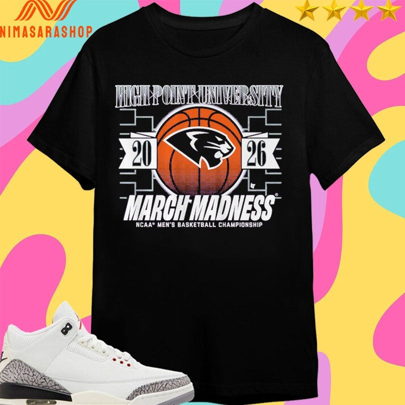 High Point University Panthers Mbb 2026 March Madness - Adult & Kids T-Shirts, Sweatshirts & Hoodies apparel design preview 1