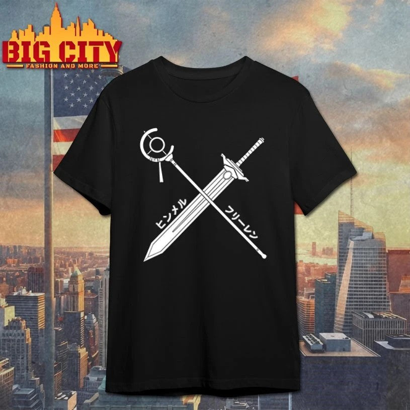Himmel x Frieren Sword And Staff - Adult & Kids T-Shirts, Sweatshirts & Hoodies apparel design preview 1