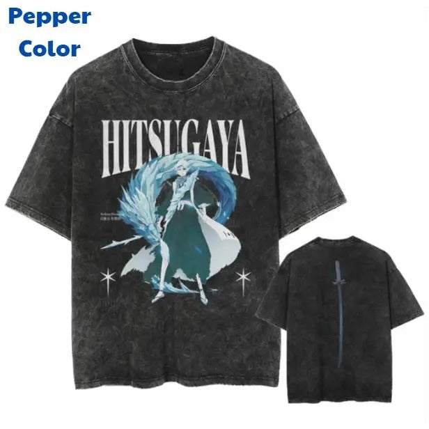 Hitsugaya 2 Sided Bleach Anime Manga Y2k Womenswear - Adult & Kids T-Shirts, Sweatshirts & Hoodies apparel design preview 1