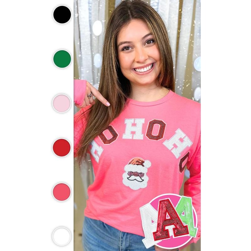 Ho Santa Sequin - Adult & Kids T-Shirts, Sweatshirts & Hoodies apparel design preview 1