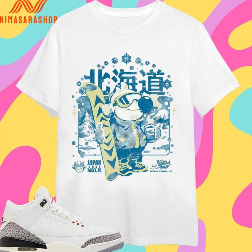 Hokkaido Ski Paradise Japan Best Milk Horta Travel Co - Adult & Kids T-Shirts, Sweatshirts & Hoodies apparel design preview 1