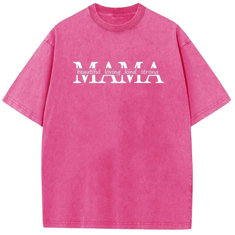 Holafish Acid Wash Mama Casual Print Half Short - Adult & Kids T-Shirts, Sweatshirts & Hoodies apparel design preview 1