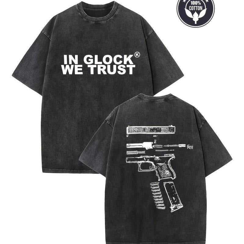 Holafish GLOCK WE TRUST" Vintage Streetwear Cotton - Adult & Kids T-Shirts, Sweatshirts & Hoodies apparel design preview 1