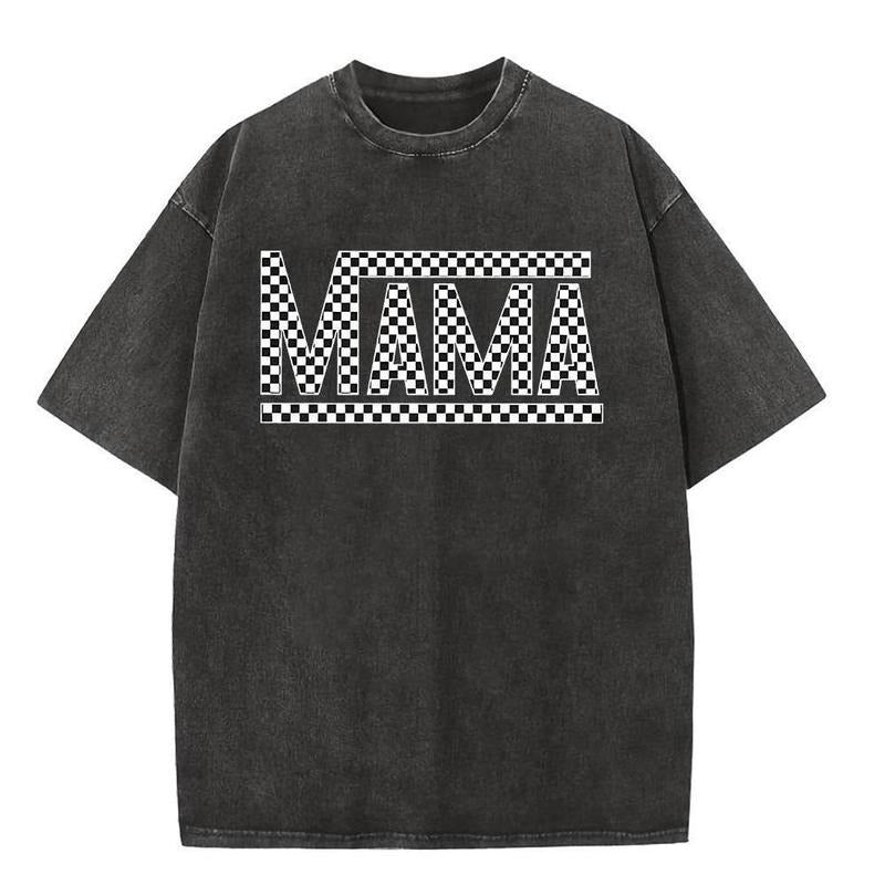 Holafish Printed Acid Washed Mama Half Short Sleeves - Adult & Kids T-Shirts, Sweatshirts & Hoodies apparel design preview 1