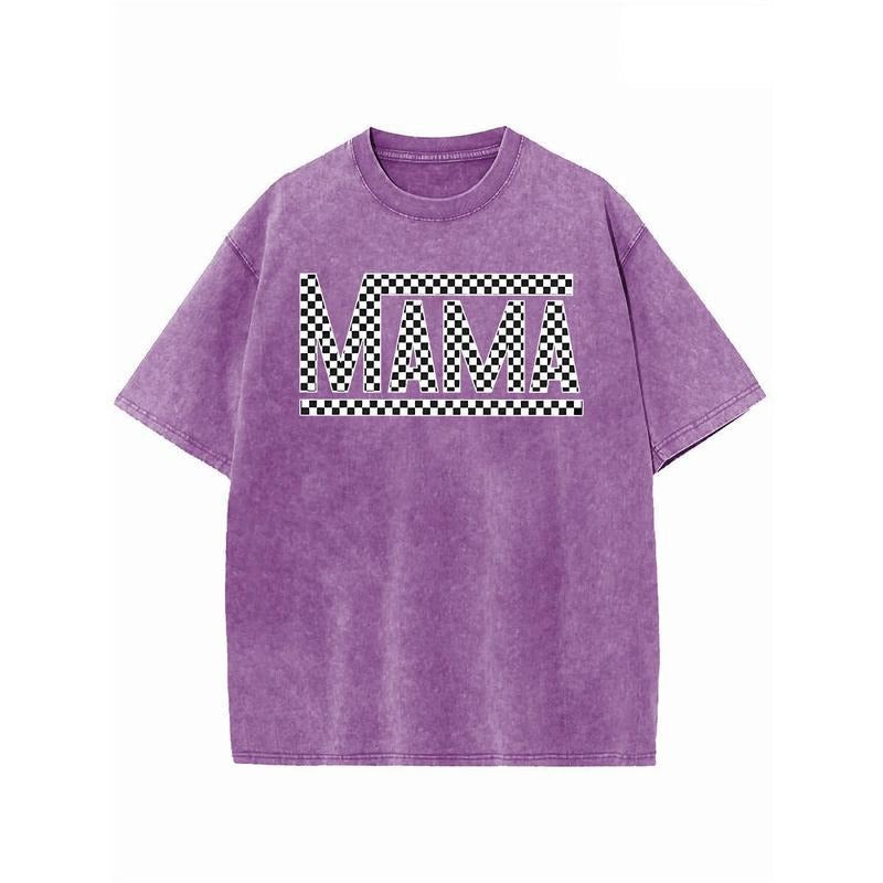 Holafish Printed Acid Washed Mama Half Short Sleeves - Adult & Kids T-Shirts, Sweatshirts & Hoodies apparel design preview 1