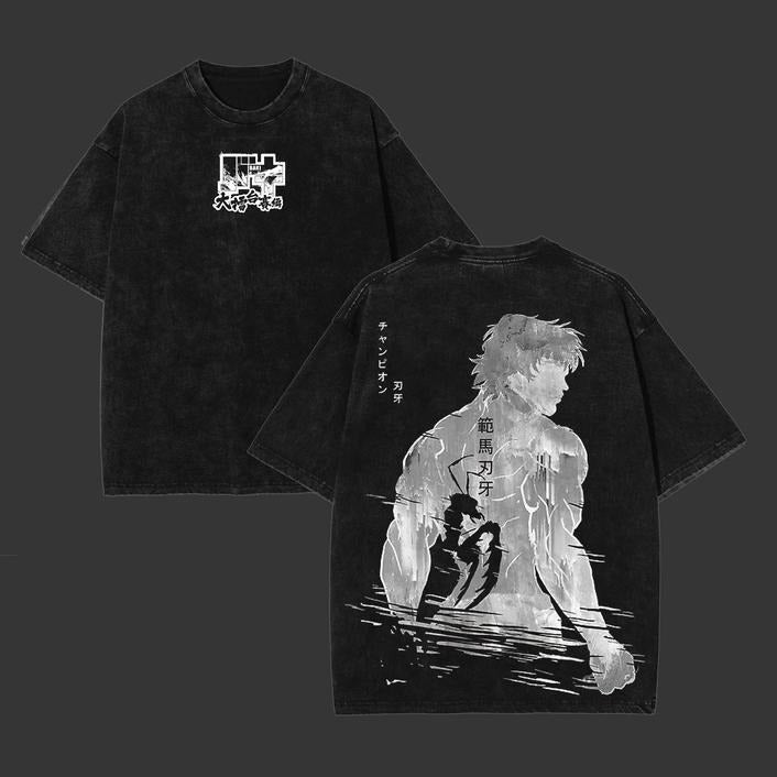 Holafish Retro Heavy Limited Baki Hanma Ver3 Vs - Adult & Kids T-Shirts, Sweatshirts & Hoodies apparel design preview 1