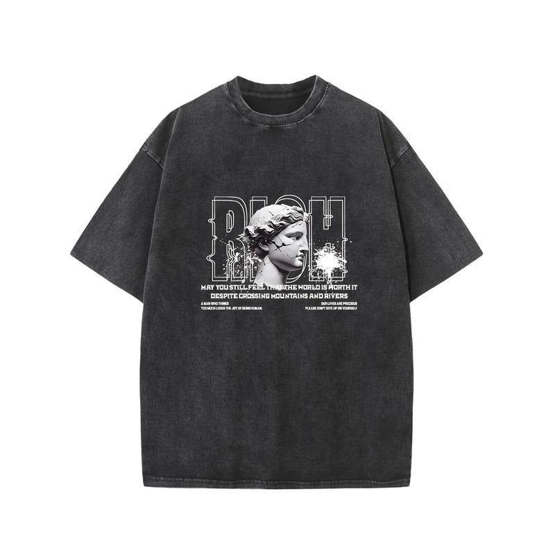 Holafish Rich Print Cotton Solid Drop Shoulder - Adult & Kids T-Shirts, Sweatshirts & Hoodies apparel design preview 1