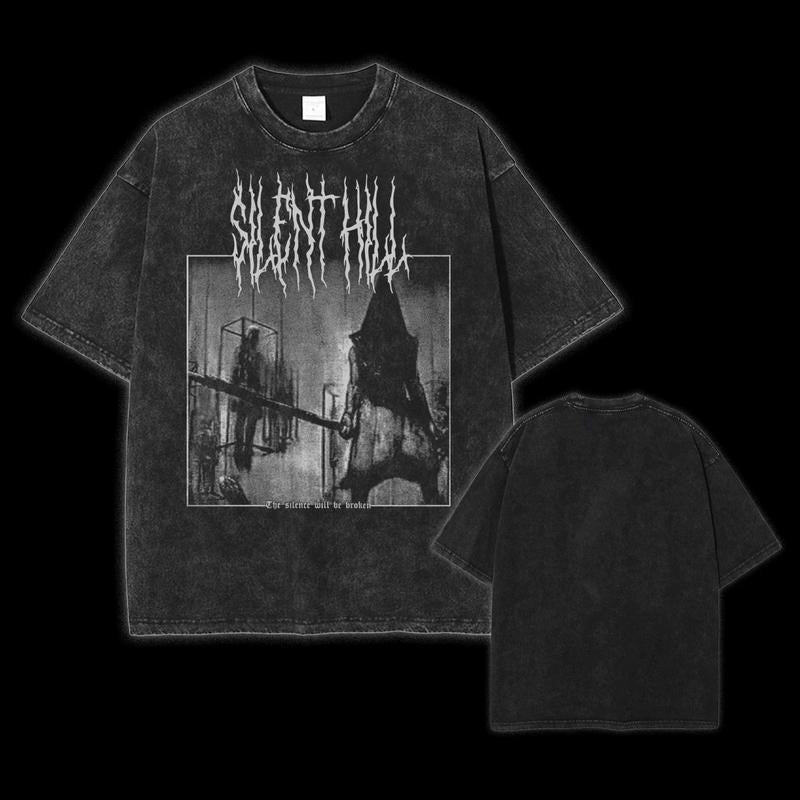 Holafish Silent Hill 2 Pyramid Head Konami Metal - Adult & Kids T-Shirts, Sweatshirts & Hoodies apparel design preview 1