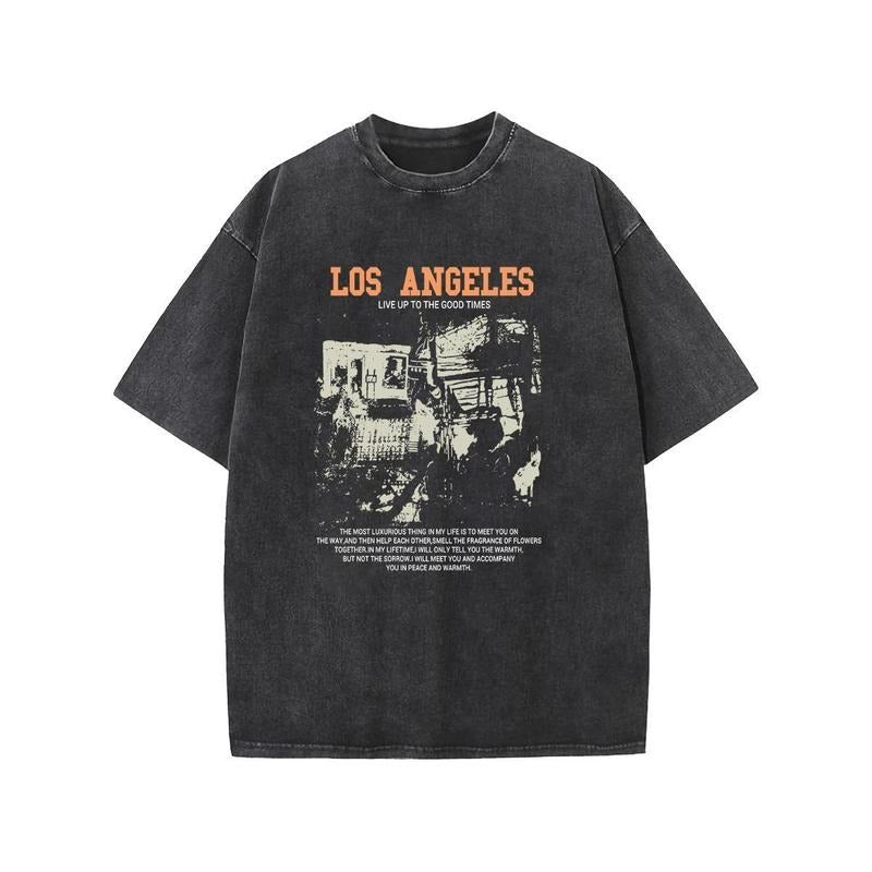 Holafish Vintage Print Short Sleeve Round Neck Casual - Adult & Kids T-Shirts, Sweatshirts & Hoodies apparel design preview 1