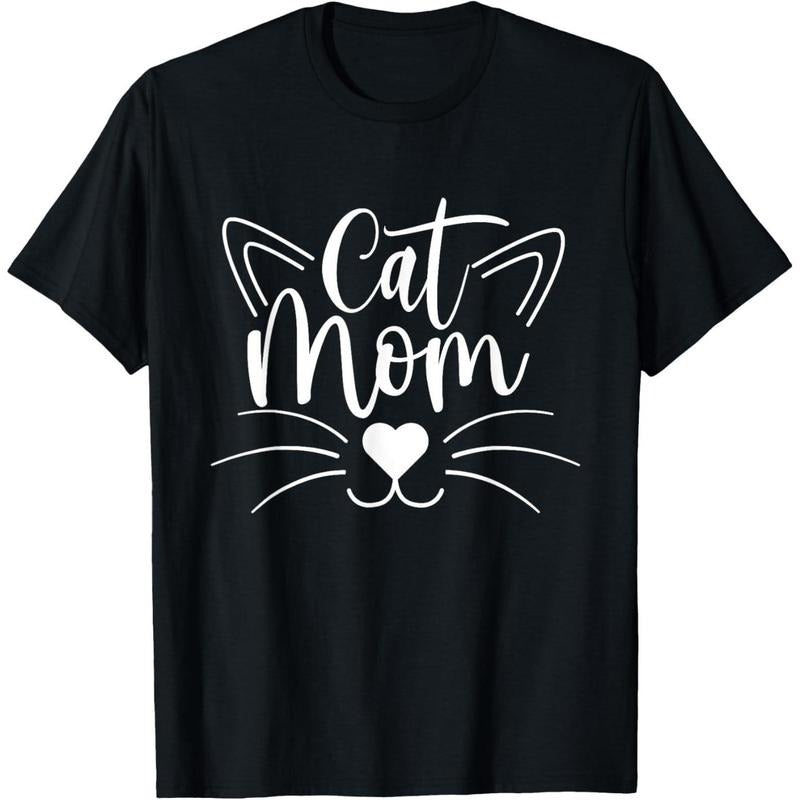Holafish Cotton Fitted Short Sleeve Cat Mom Print - Adult & Kids T-Shirts, Sweatshirts & Hoodies apparel design preview 1