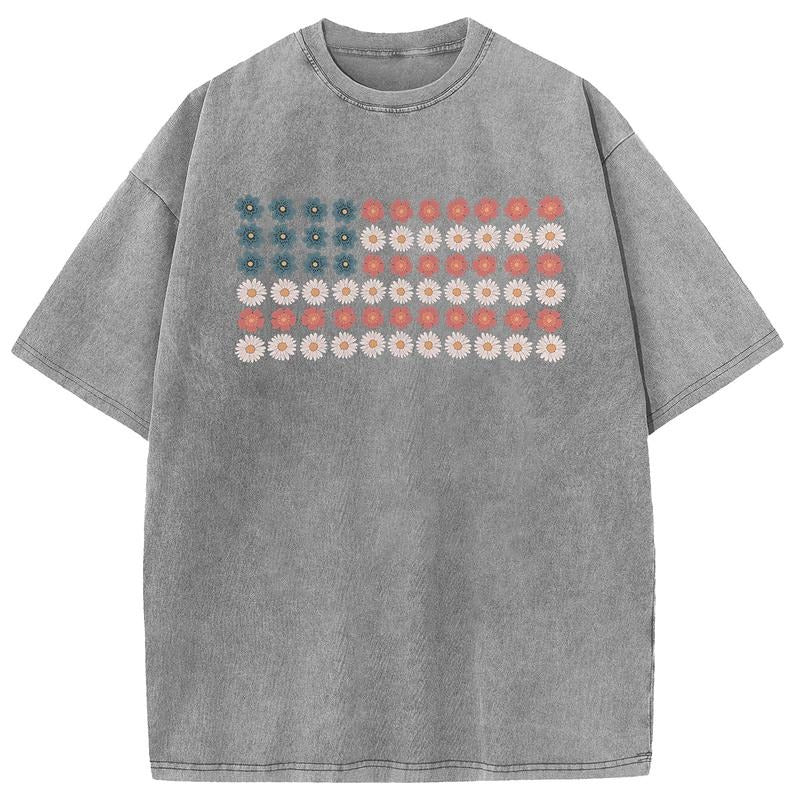Holafish Plus Size Breathable American Flag Acid Wash - Adult & Kids T-Shirts, Sweatshirts & Hoodies apparel design preview 1