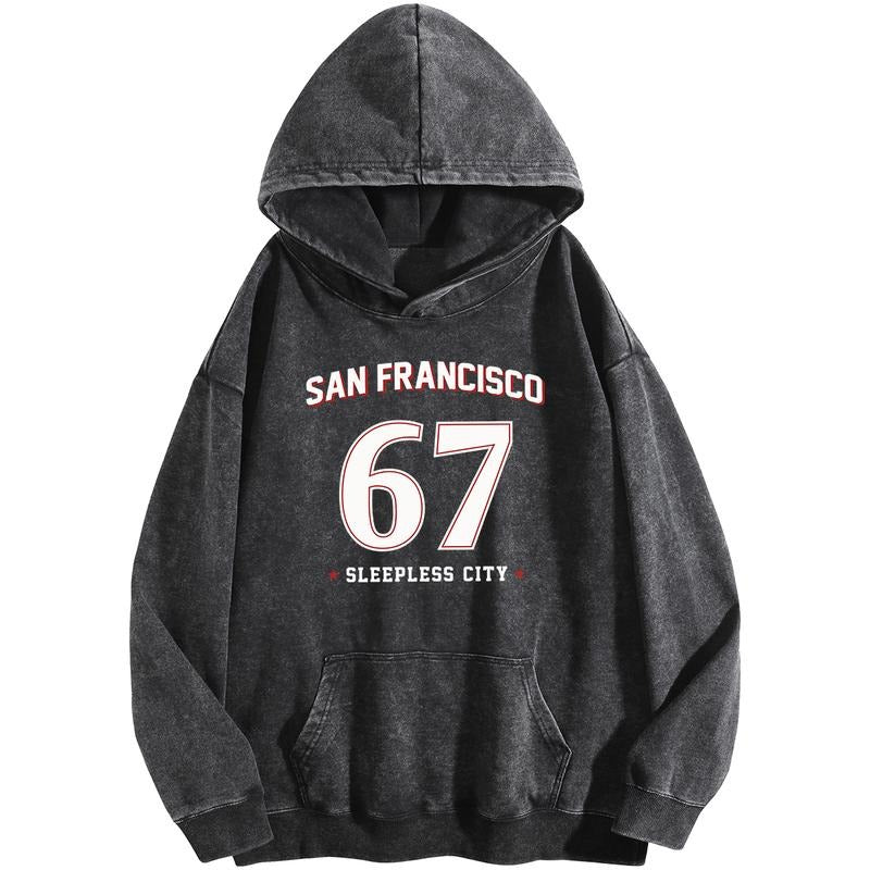 Holafish San Francisco 67 Print Acid Wash Vintage - Adult & Kids T-Shirts, Sweatshirts & Hoodies apparel design preview 1