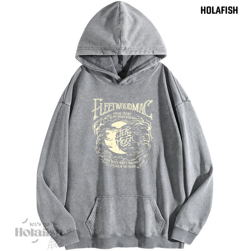Holafish Sun Print Acid Wash Vintage Loose Fit Winter - Adult & Kids T-Shirts, Sweatshirts & Hoodies apparel design preview 1
