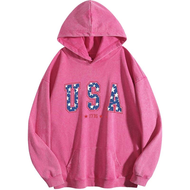 Holafish USA Print Acid Wash Vintage Loose Fit Winter - Adult & Kids T-Shirts, Sweatshirts & Hoodies apparel design preview 1